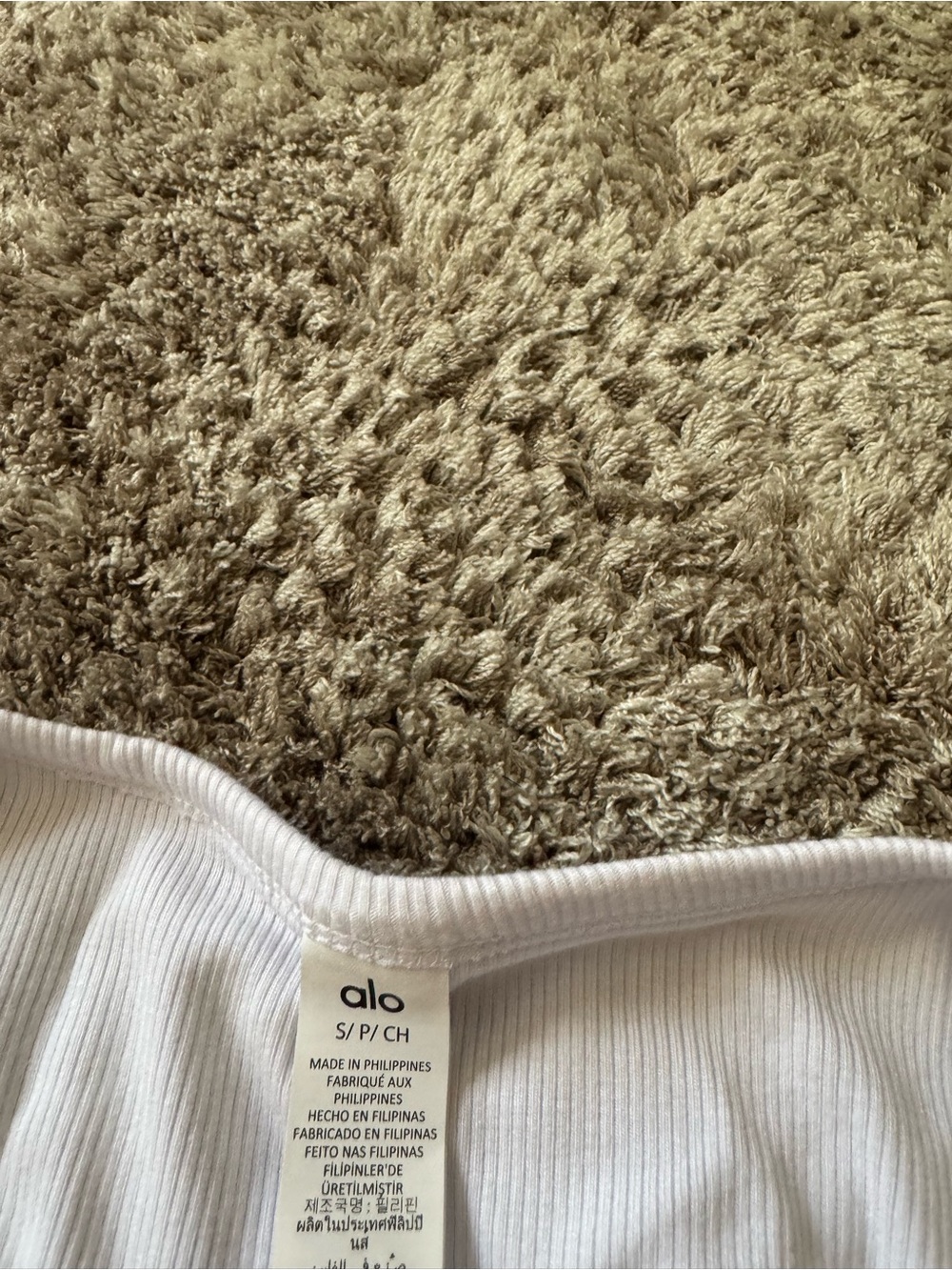 Alo Ribbed Modal Henley Tank - Picture 3 of 4